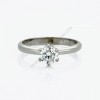 18k White Gold 0.81ct D SI2 Round Solitaire Diamond Engagement Ring